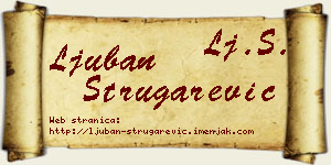 Ljuban Strugarević vizit kartica